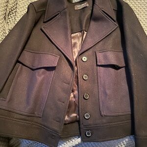 Zara Men's Dark Gray Pea Coat